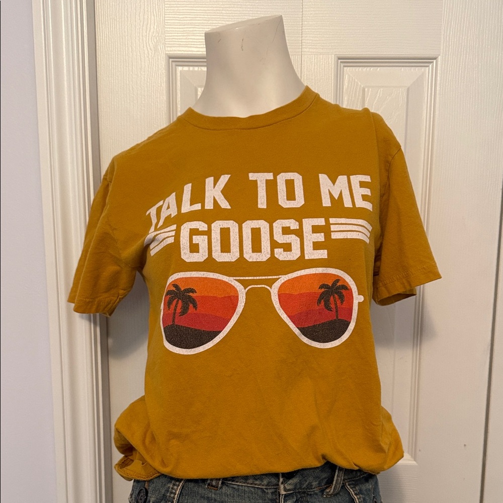 Mustard 'Talk to Me Goose' Graphic Tee. Create a bundle and save!